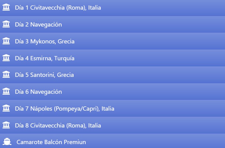 ITINERARIO